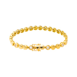 Bracelet en or jaune et diamants - Castafiore