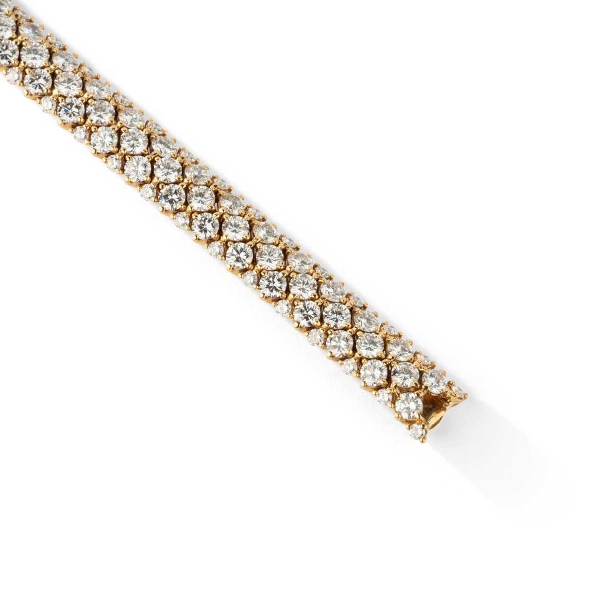 Bracelet en or jaune et diamants - Castafiore