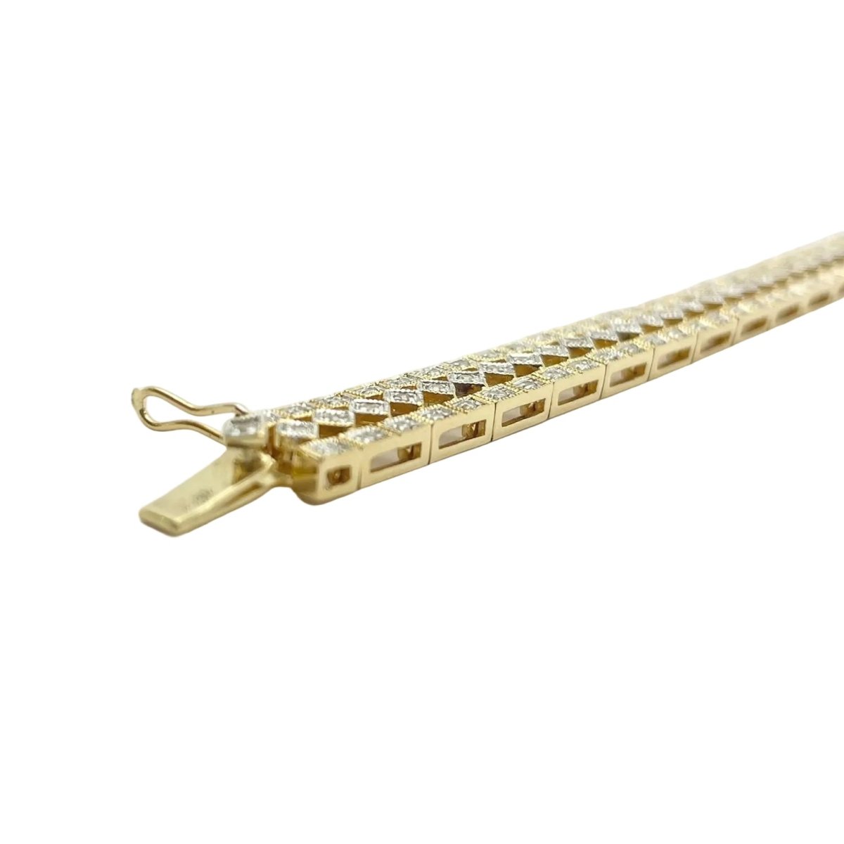 Bracelet en or jaune et diamants - Castafiore