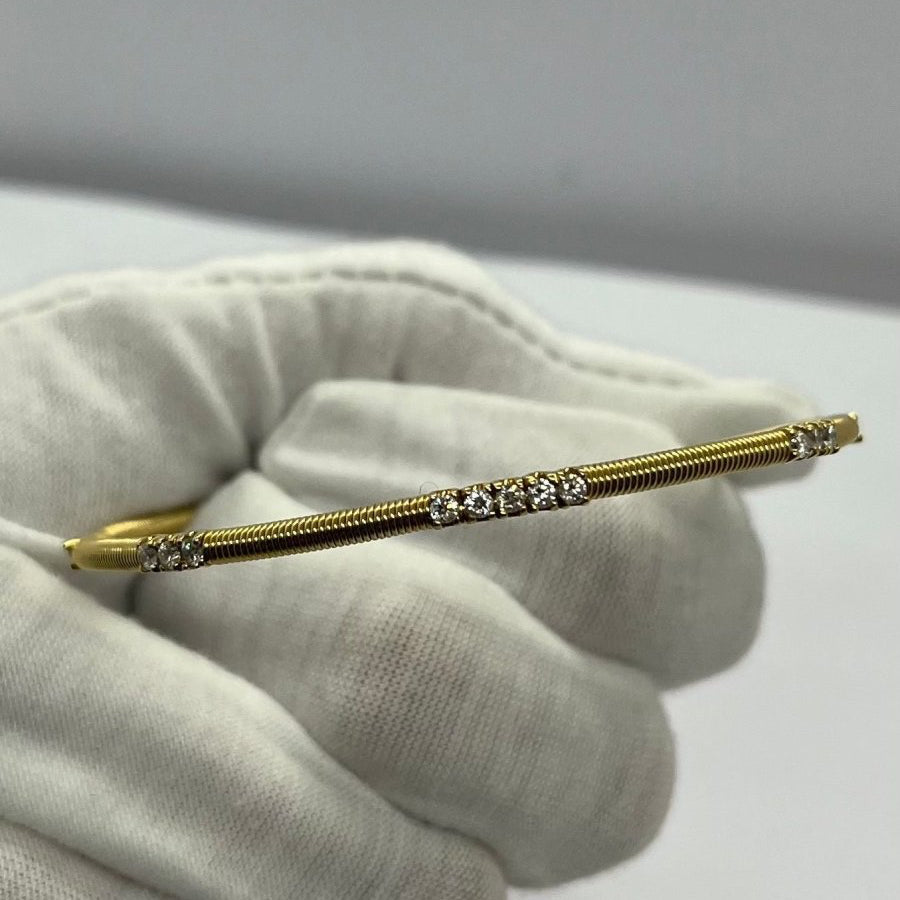 Bracelet en or jaune et diamants - Castafiore