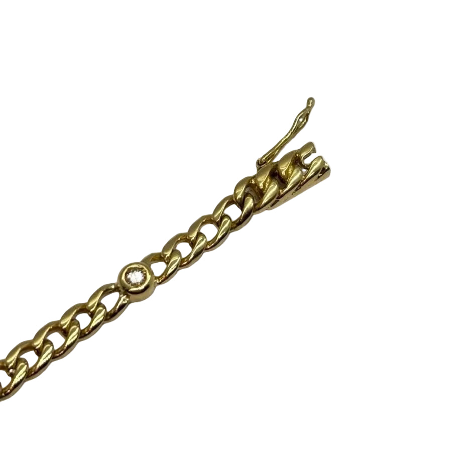 Bracelet en or jaune et diamants - Castafiore