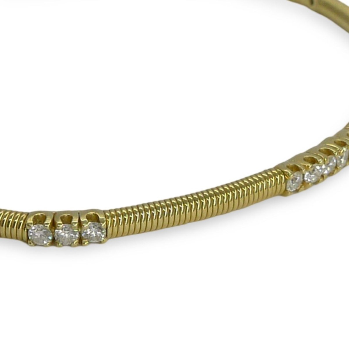 Bracelet en or jaune et diamants - Castafiore