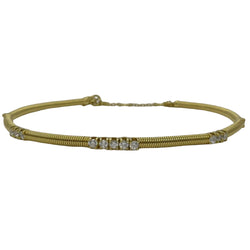Bracelet en or jaune et diamants - Castafiore