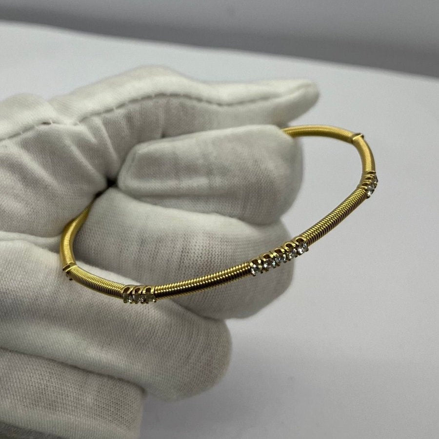 Bracelet en or jaune et diamants - Castafiore