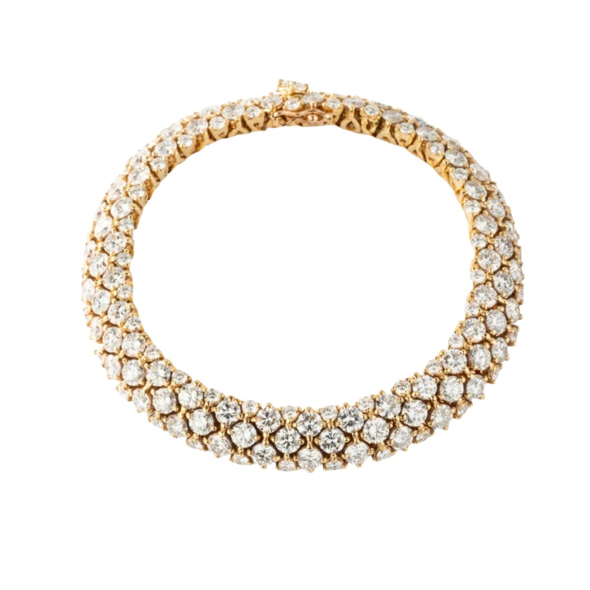 Bracelet en or jaune et diamants - Castafiore