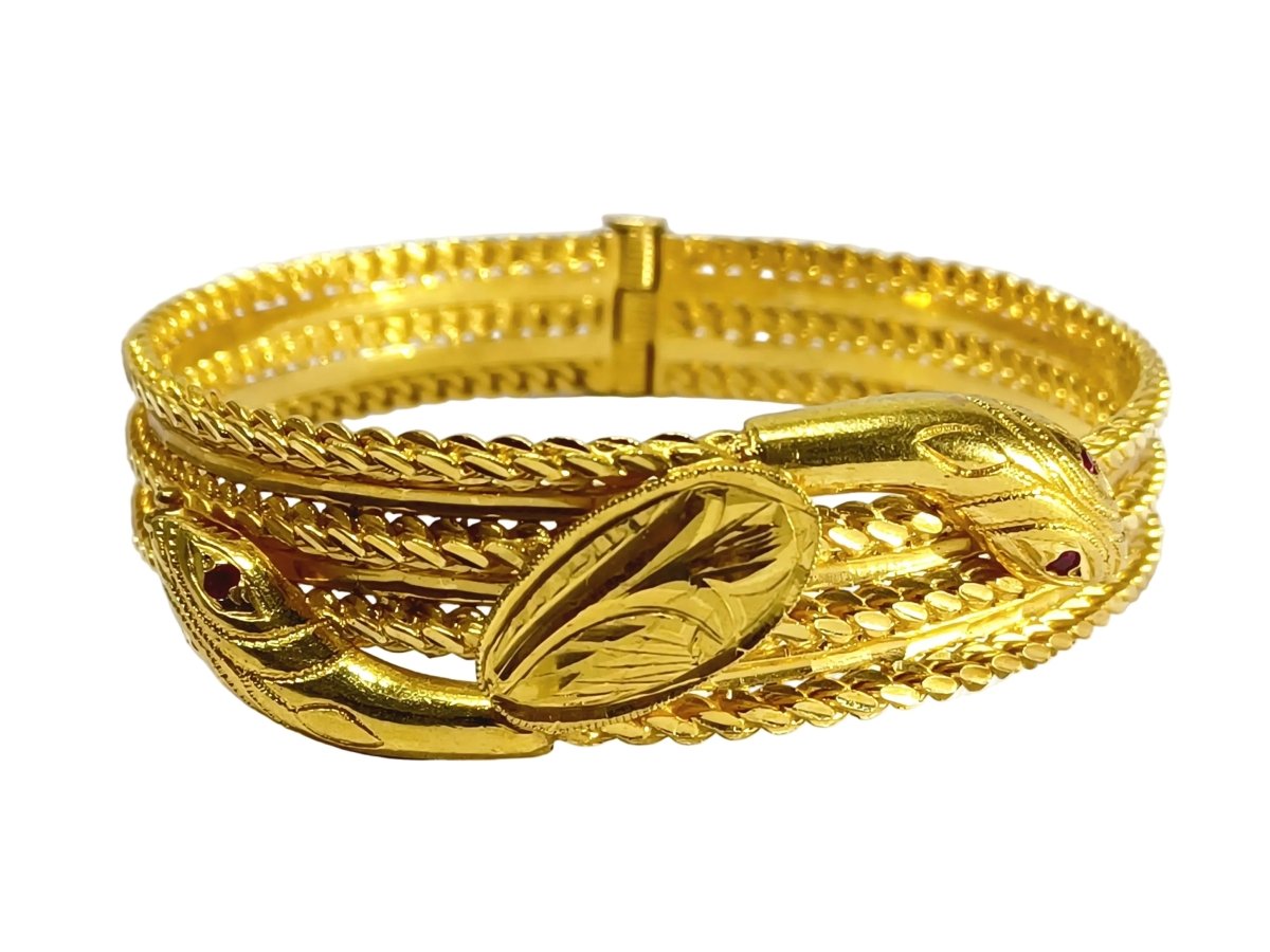 Bracelet en or jaune et rubis - Castafiore