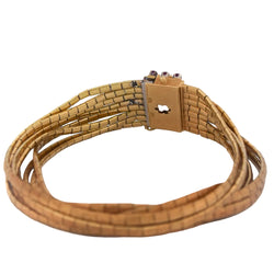 Bracelet en or jaune et rubis - Castafiore