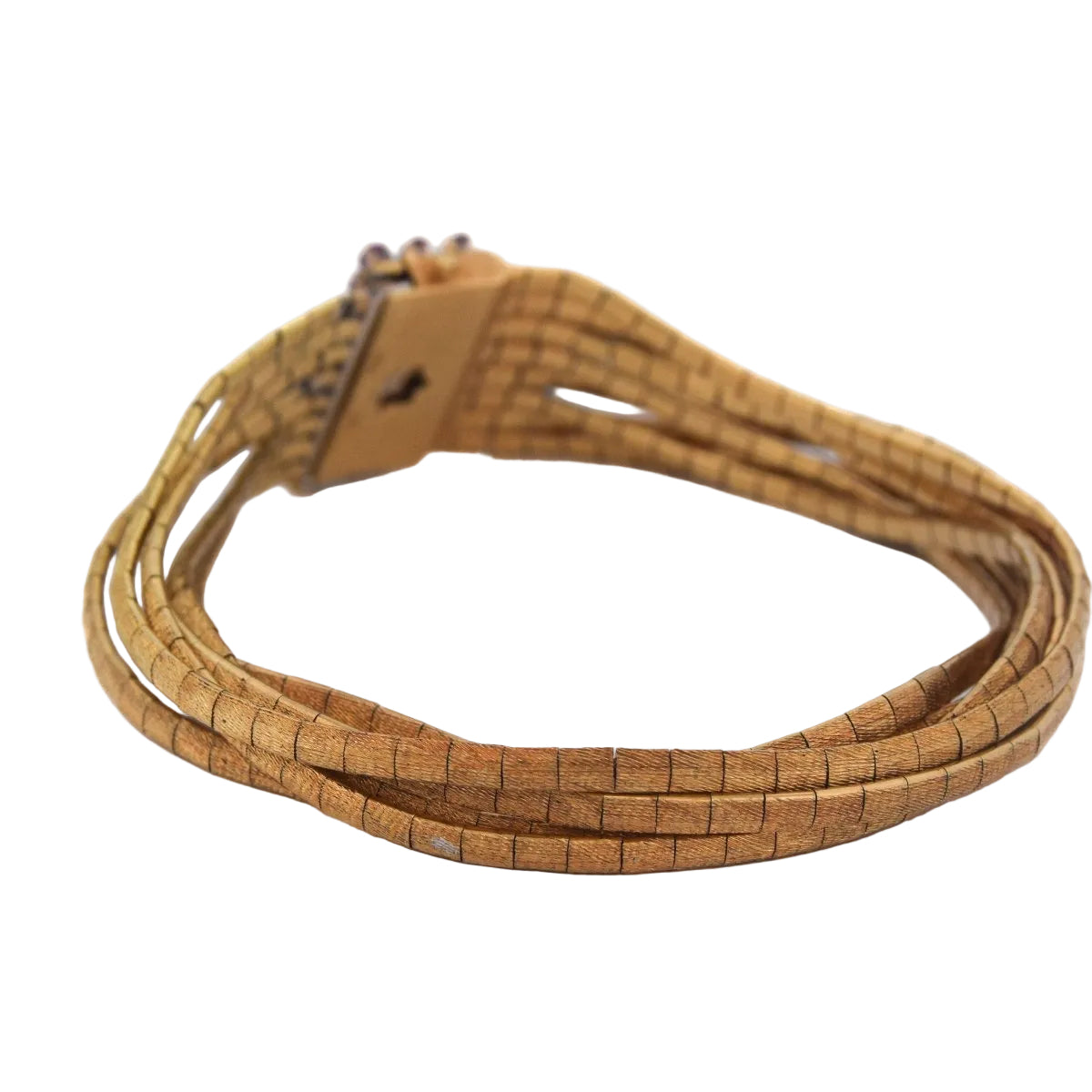 Bracelet en or jaune et rubis - Castafiore