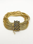 Bracelet en or jaune et saphir - Castafiore