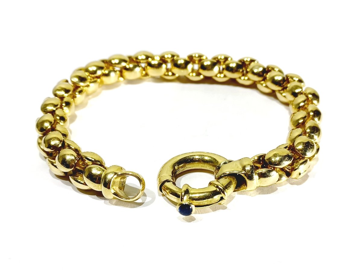 Bracelet En Or Jaune Et Saphir - Castafiore