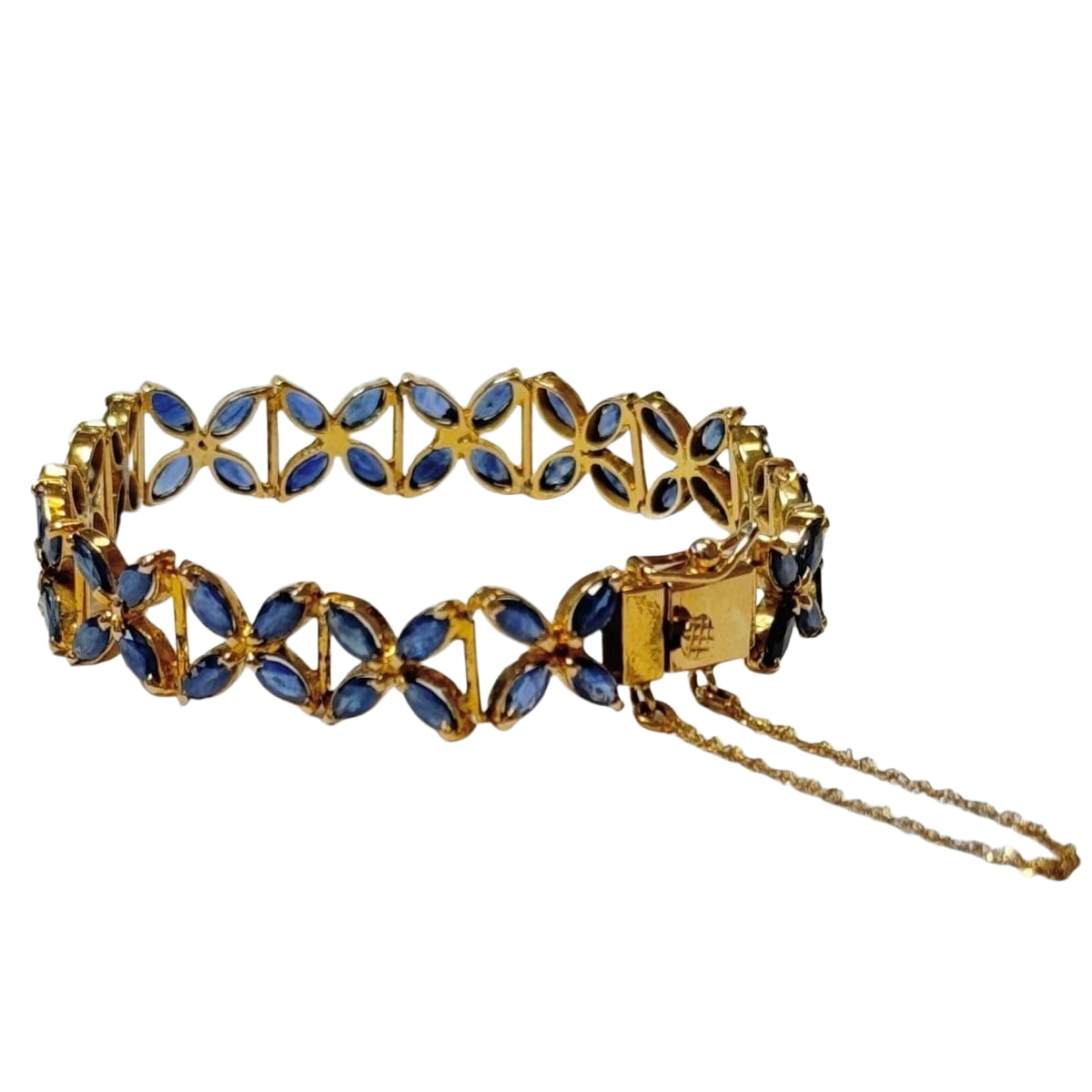 Bracelet en or jaune et saphirs - Castafiore