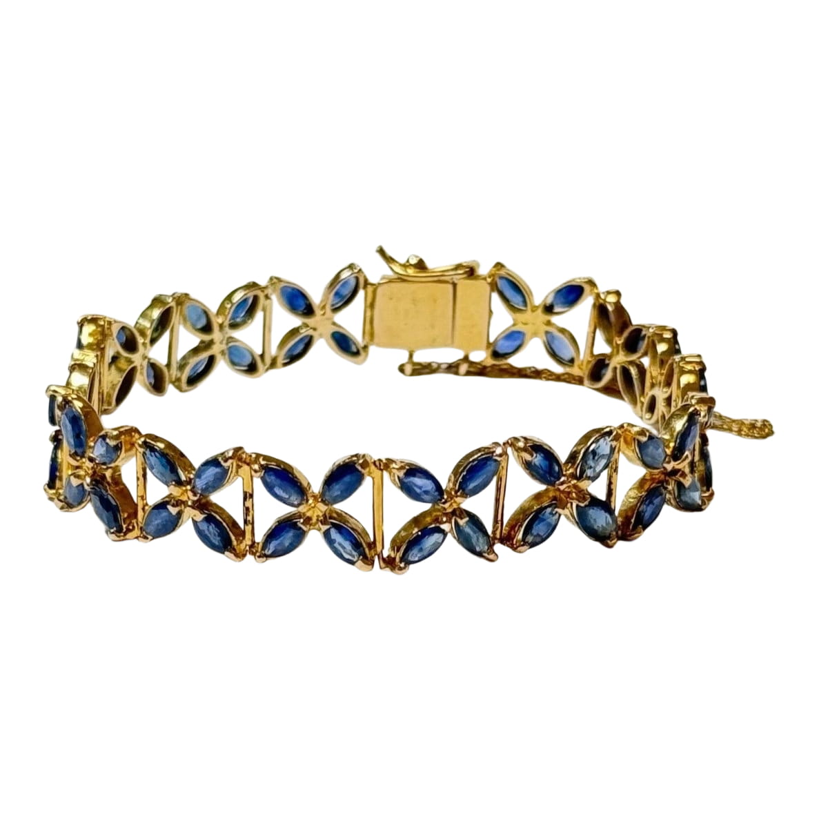 Bracelet en or jaune et saphirs - Castafiore