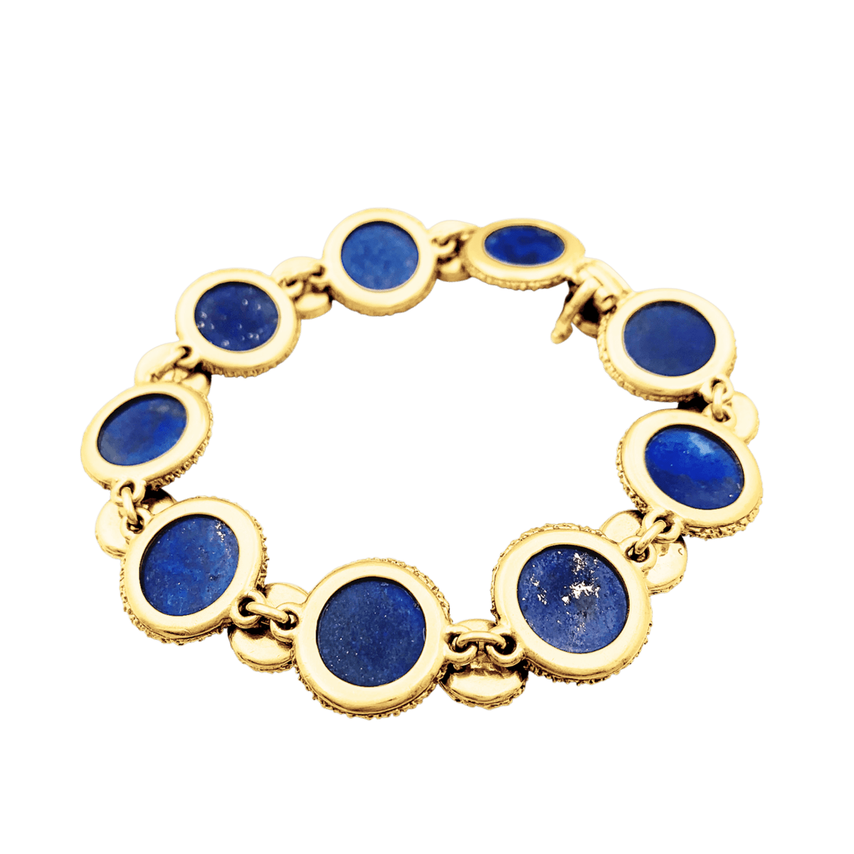 Bracelet en or jaune, lapis-lazuli et diamants - Castafiore