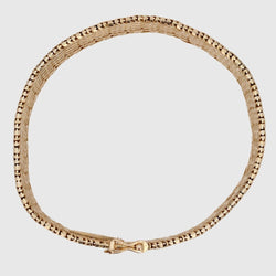 Bracelet en or jaune maille sergée - Castafiore