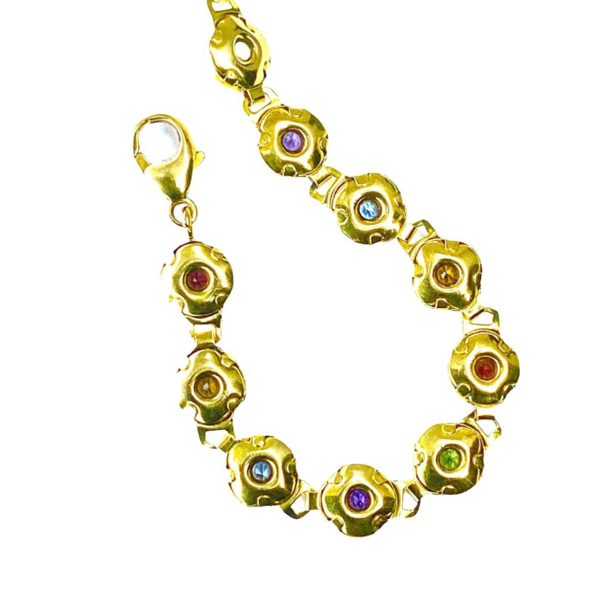 Bracelet en or jaune pierres fines - Castafiore