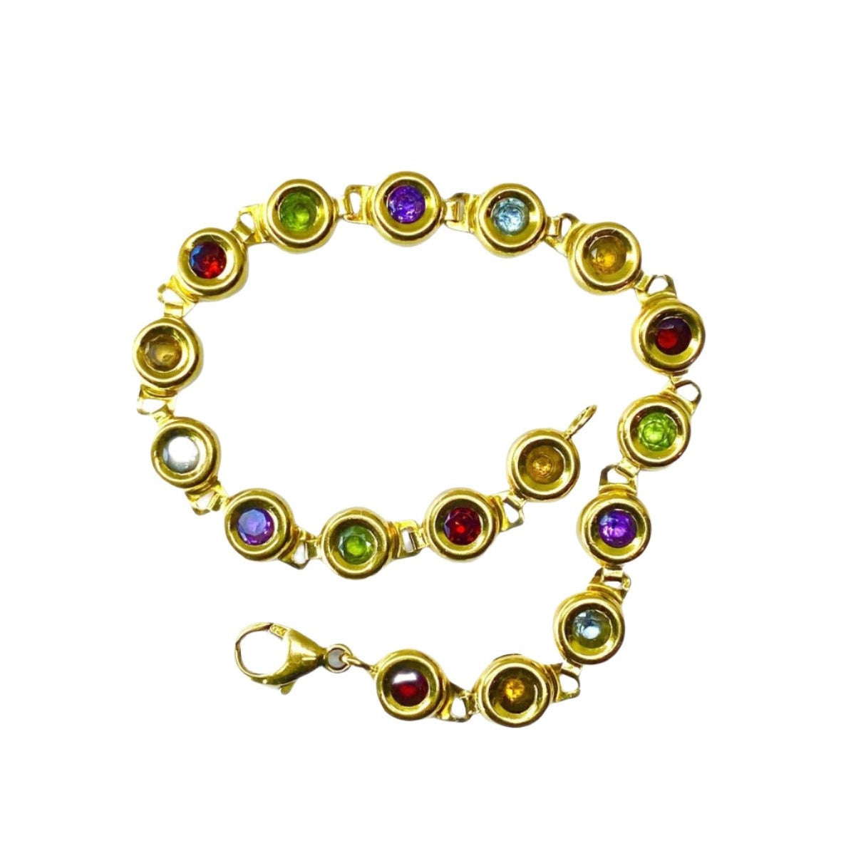 Bracelet en or jaune pierres fines - Castafiore