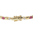 Bracelet en or jaune, rubis et diamants - Castafiore