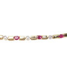 Bracelet en or jaune, rubis et diamants - Castafiore