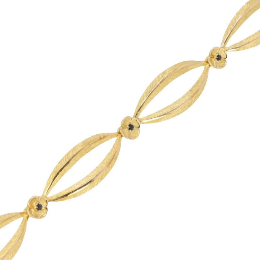 Bracelet en or jaune saphir - Castafiore