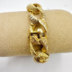 Bracelet en or jaune torsadé - Castafiore