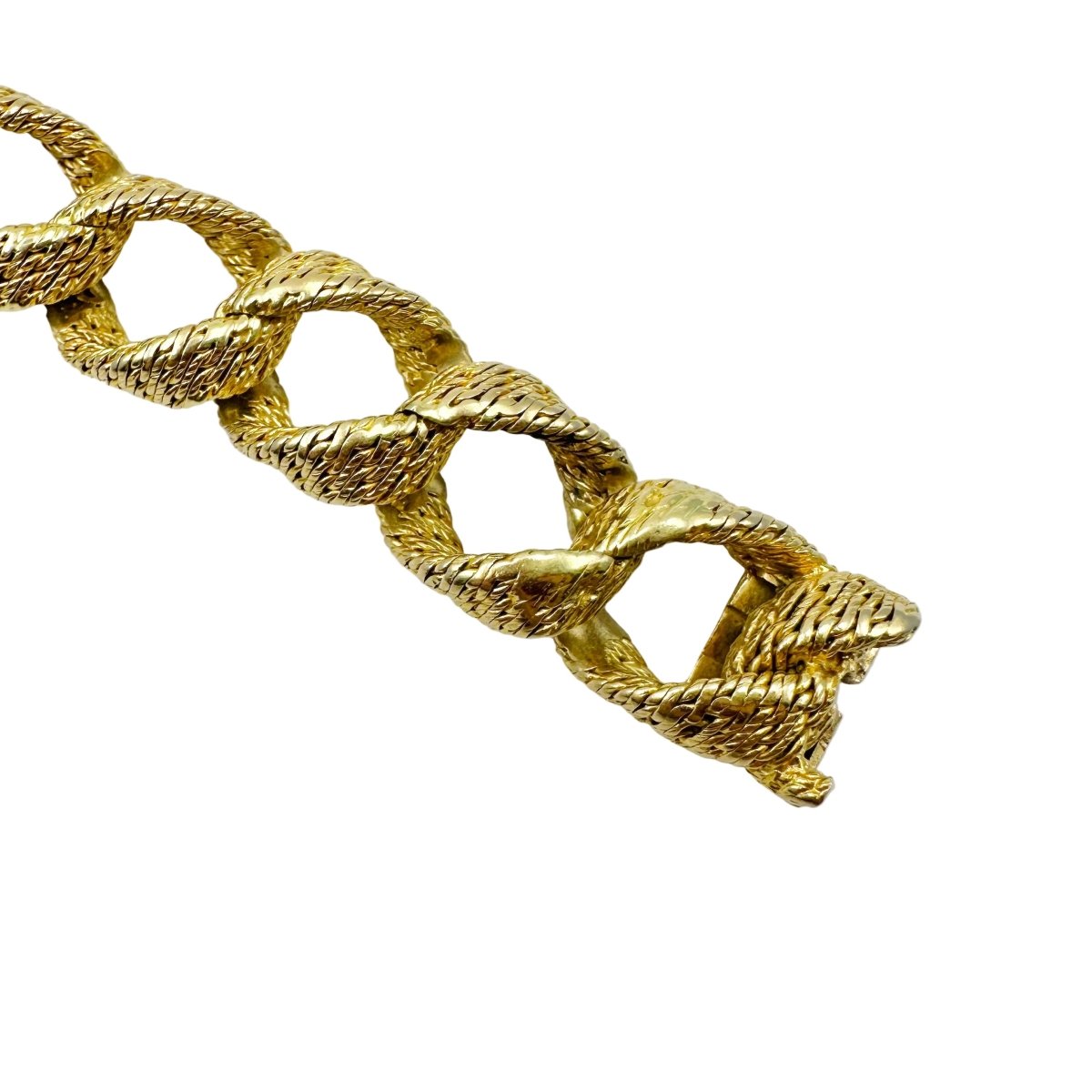 Bracelet en or jaune torsadé - Castafiore