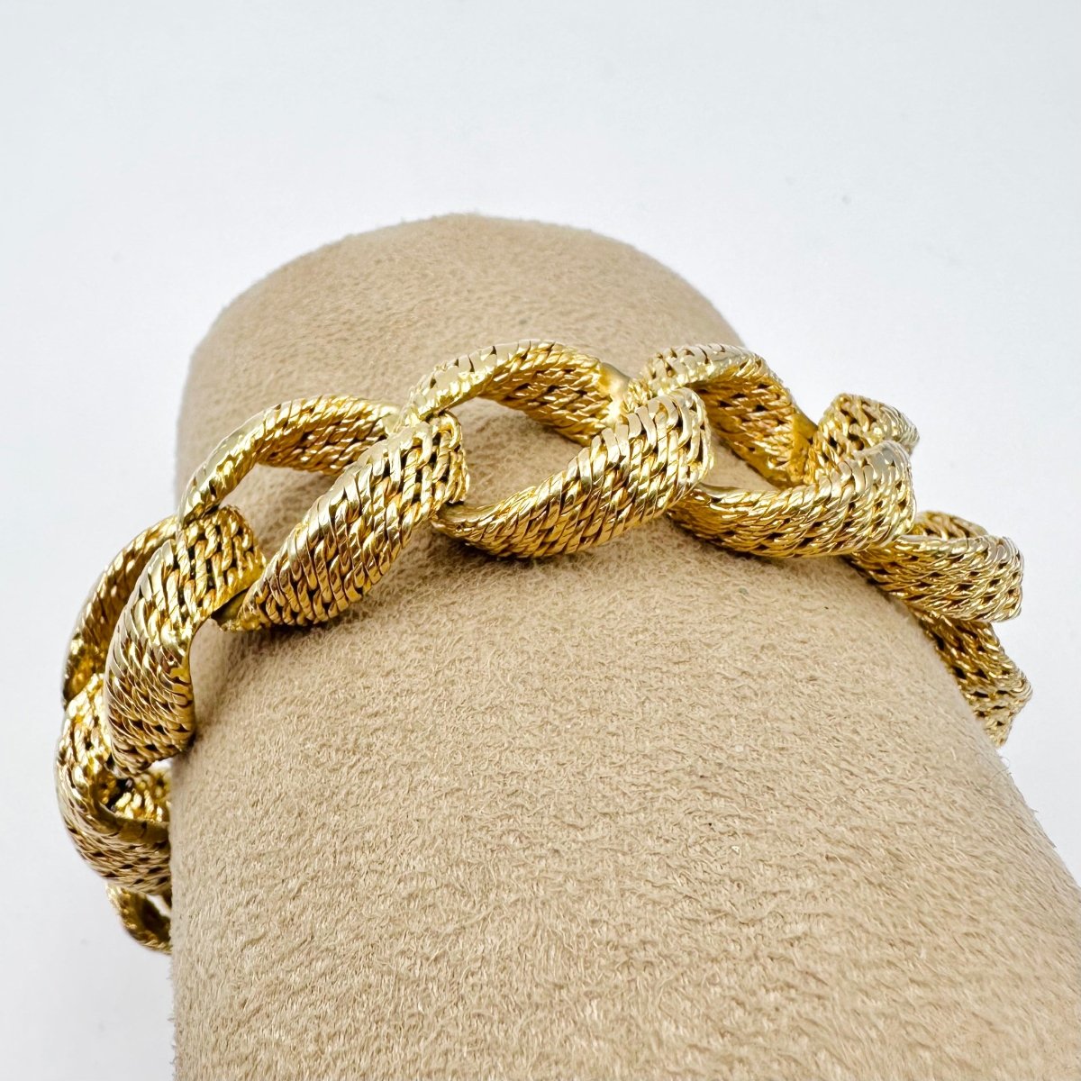Bracelet en or jaune torsadé - Castafiore