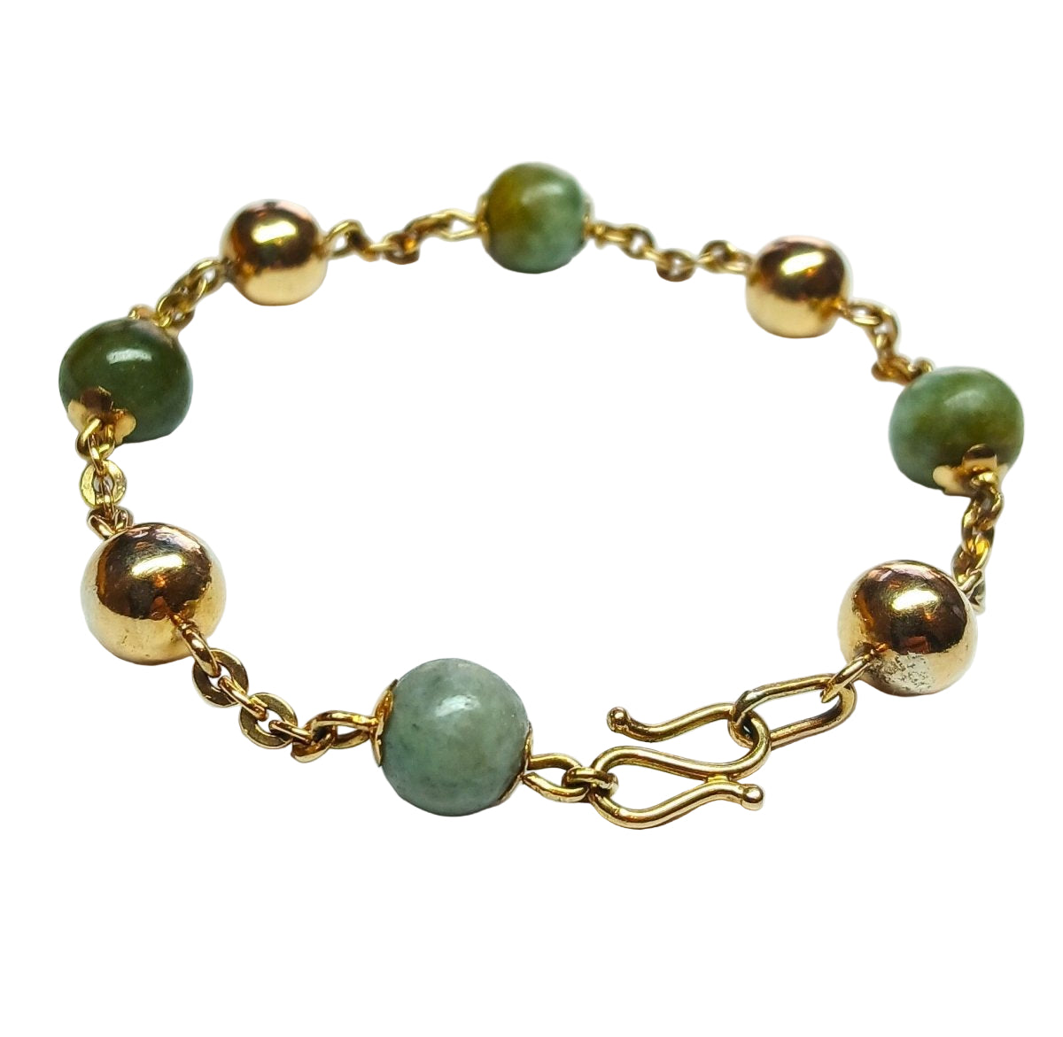 Bracelet en or rose et jade - Castafiore