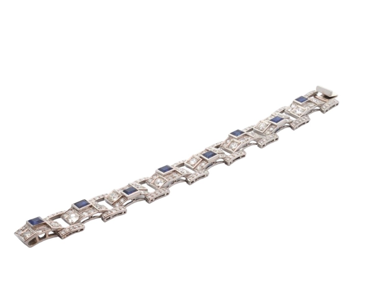 Bracelet en platine et diamants - Castafiore