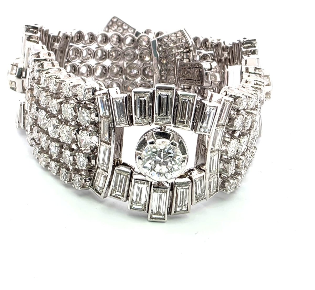 Bracelet en platine et diamants - Castafiore