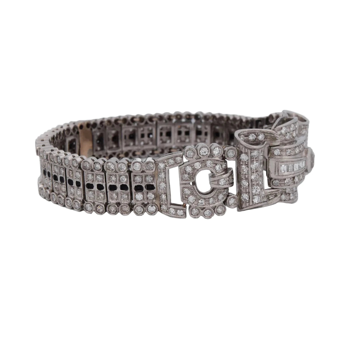 Bracelet en platine et diamants - Castafiore