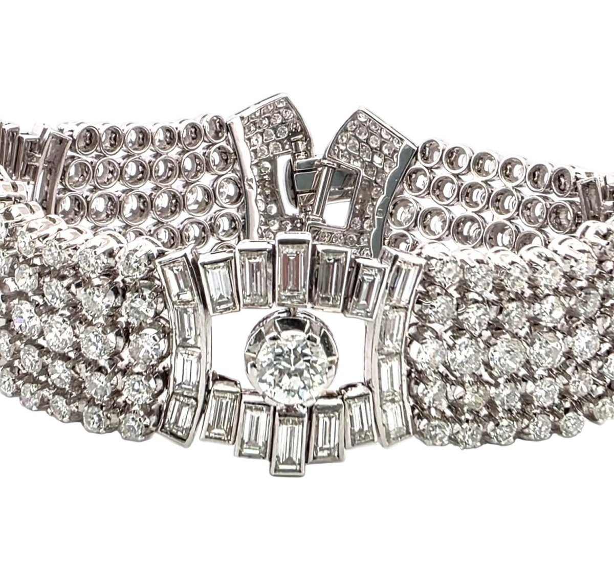 Bracelet en platine et diamants - Castafiore