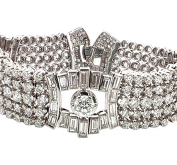 Bracelet en platine et diamants - Castafiore
