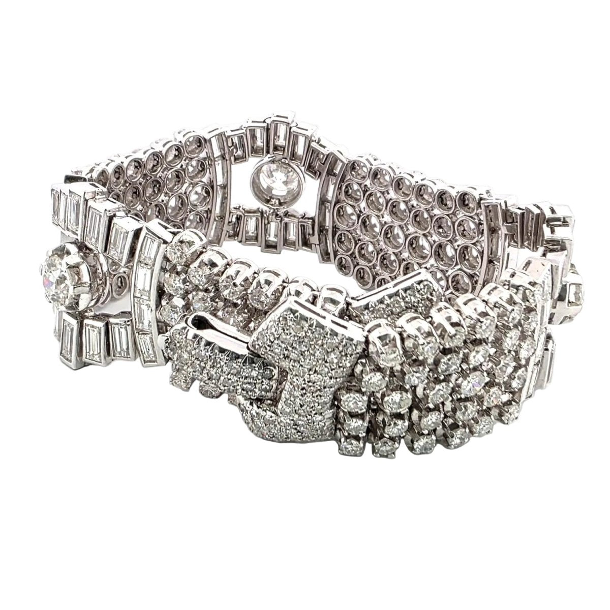 Bracelet en platine et diamants - Castafiore