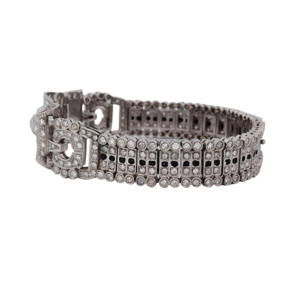 Bracelet en platine et diamants - Castafiore