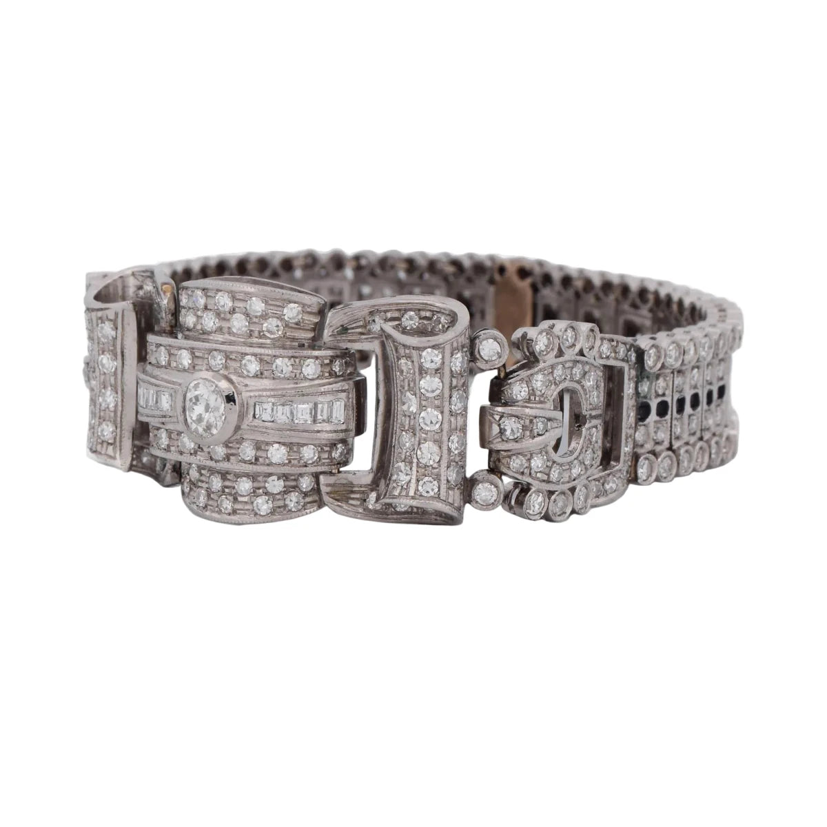 Bracelet en platine et diamants - Castafiore