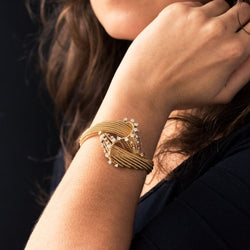 Bracelet fils d'or et diamants - Castafiore