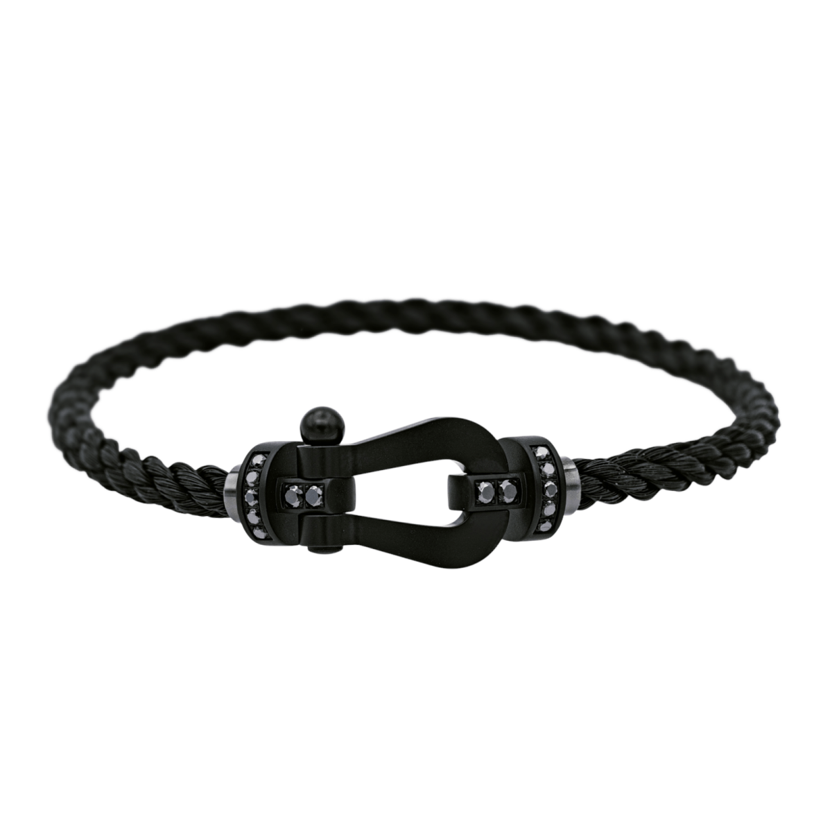 Bracelet FRED "Force 10" en acier, titane et diamants - Castafiore