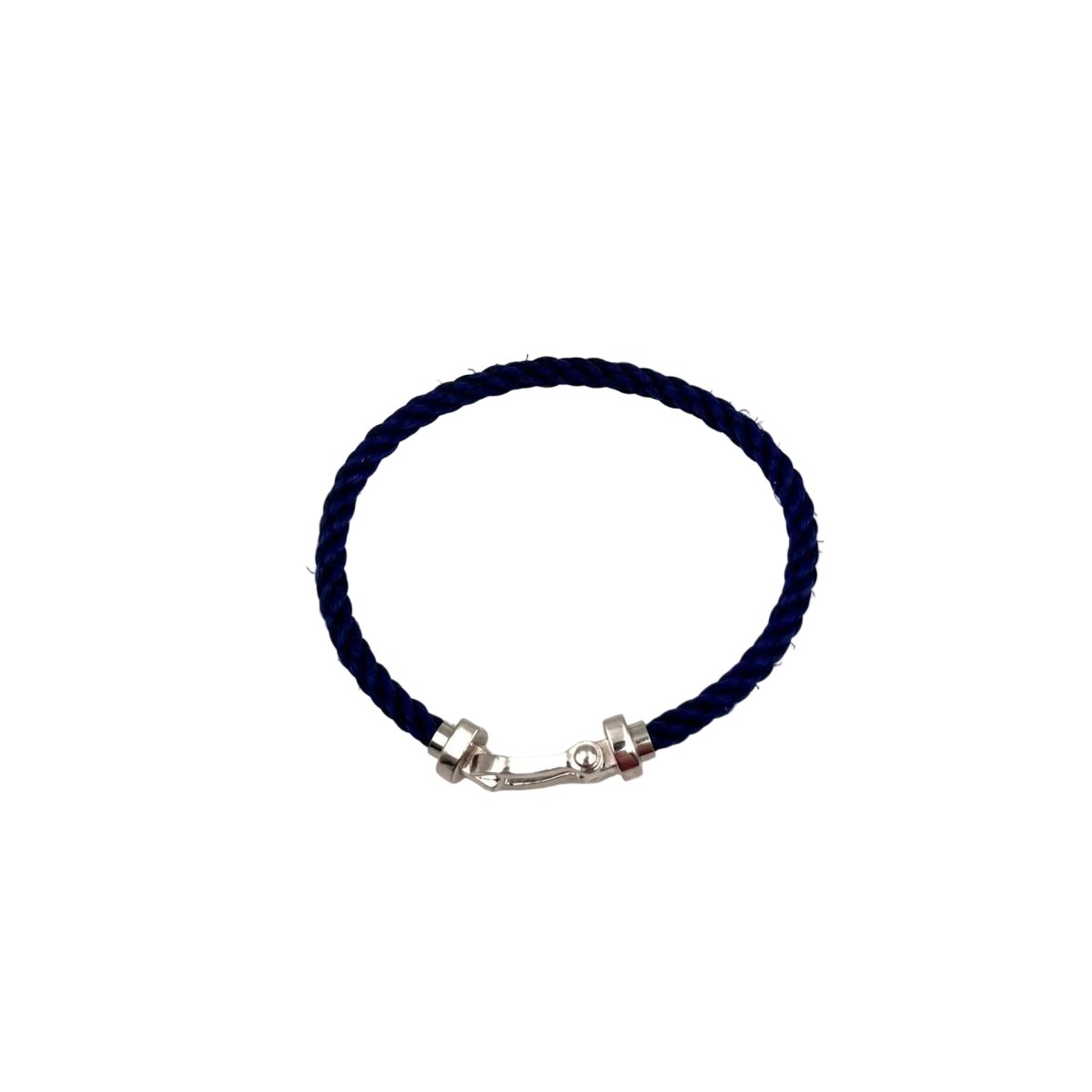 Bracelet Souple FRED Force 10 en or blanc et acier