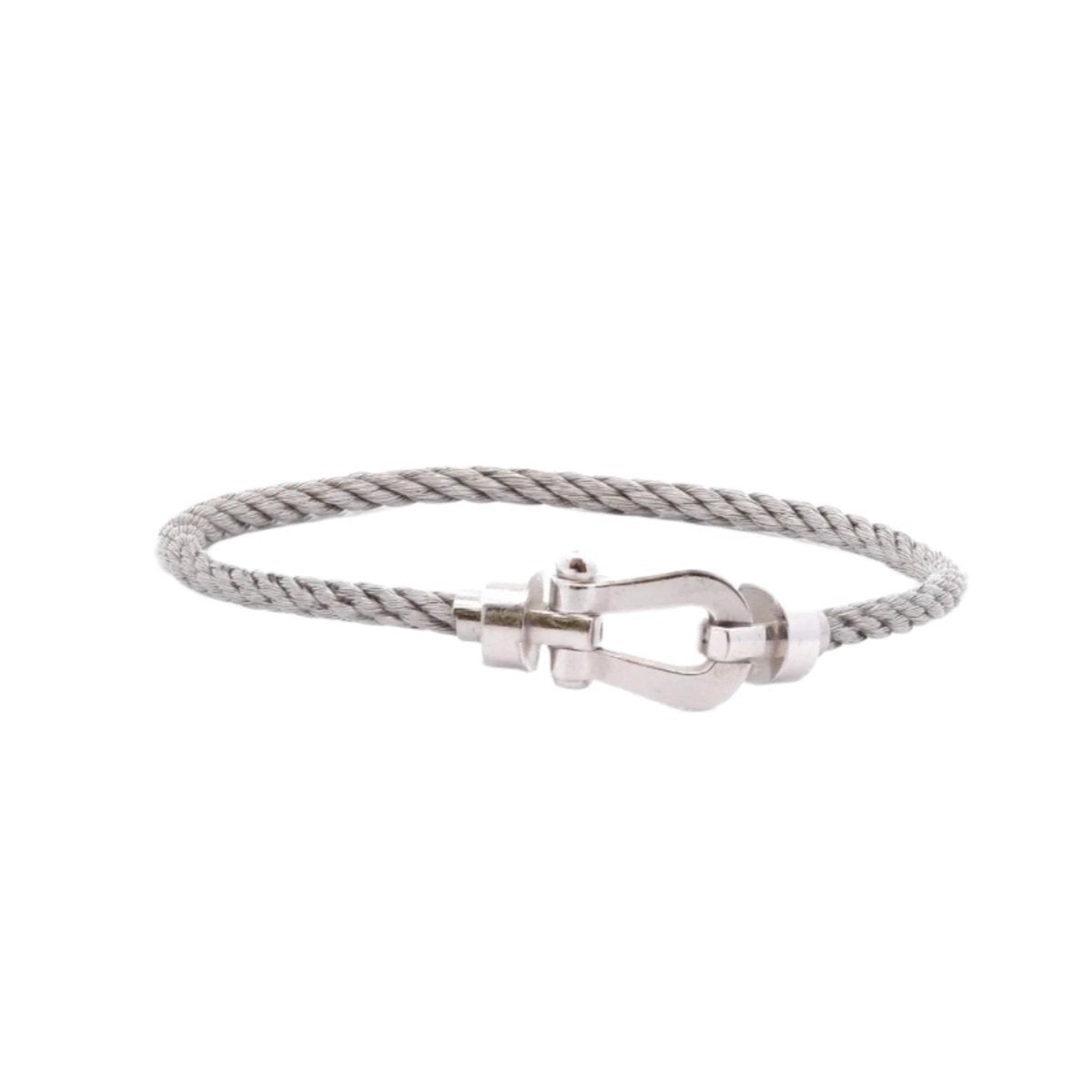 Bracelet FRED "Force 10" en or blanc et acier - Castafiore