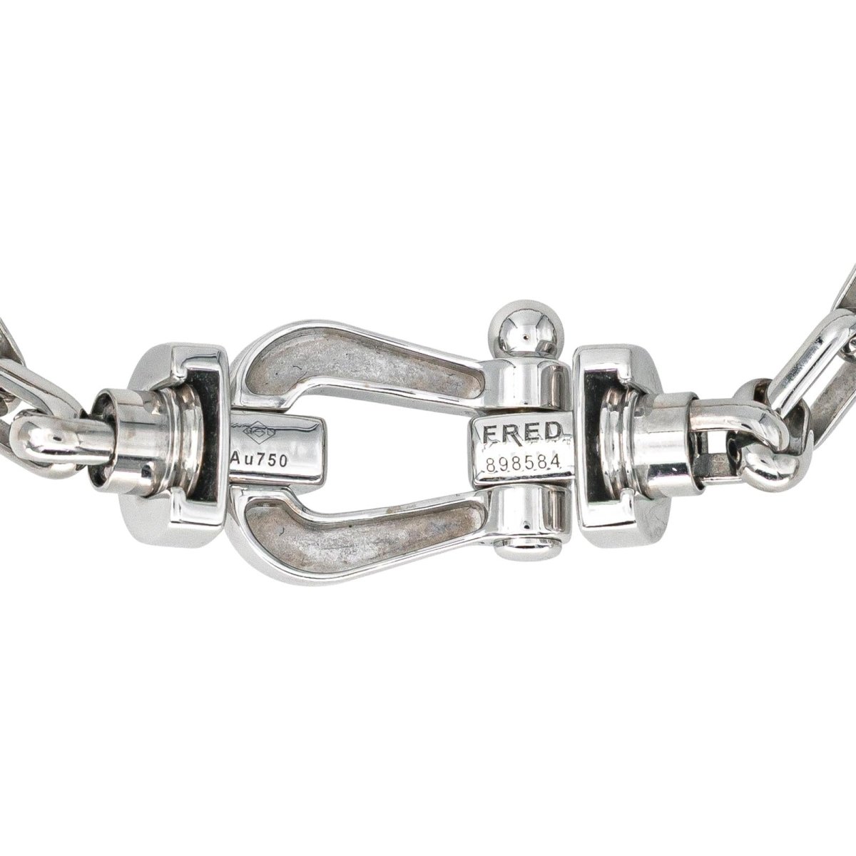 Bracelet FRED "Force 10" en or blanc et diamants - Castafiore