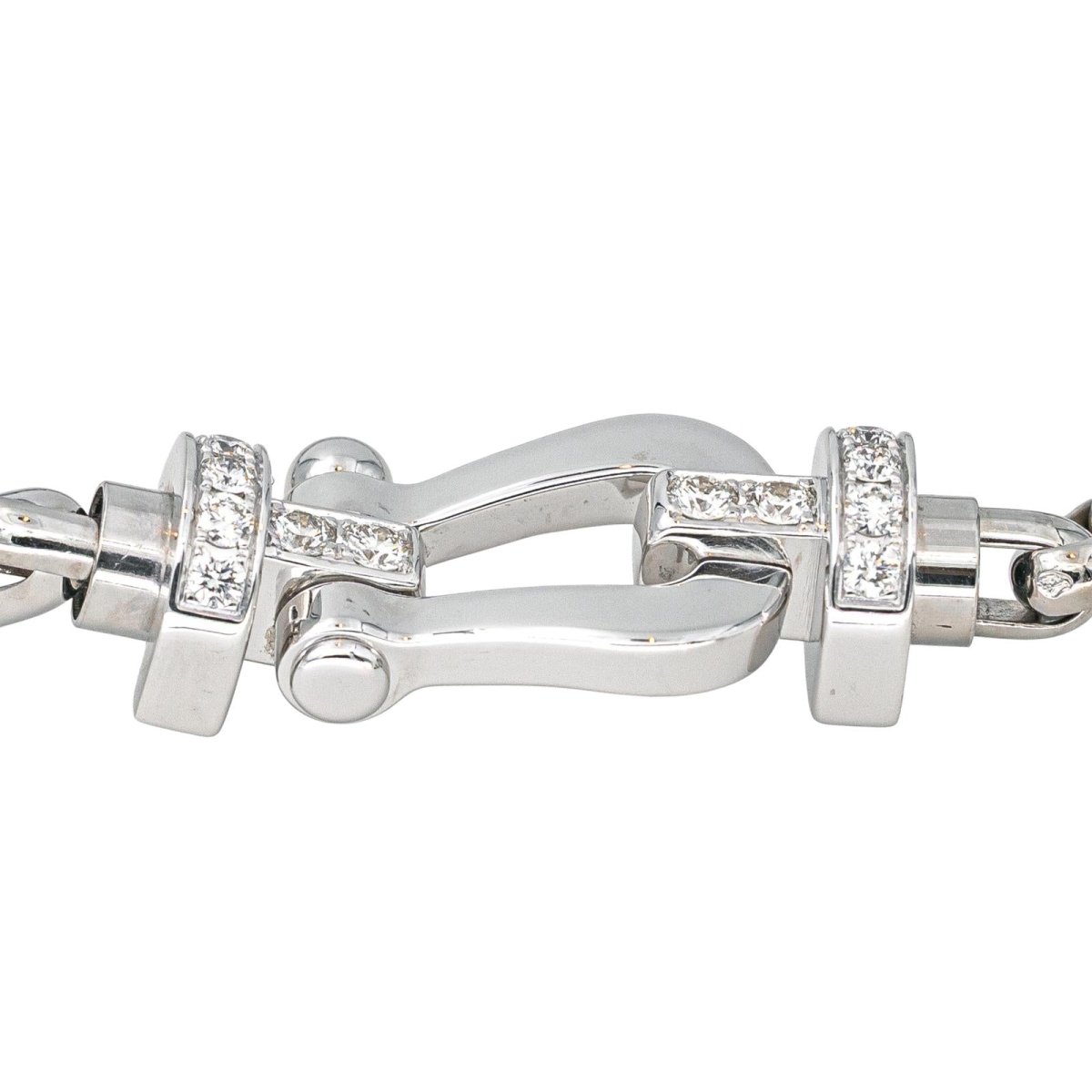 Bracelet FRED "Force 10" en or blanc et diamants - Castafiore