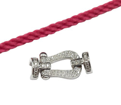 Bracelet FRED "Force 10" GM en or blanc et diamants - Castafiore