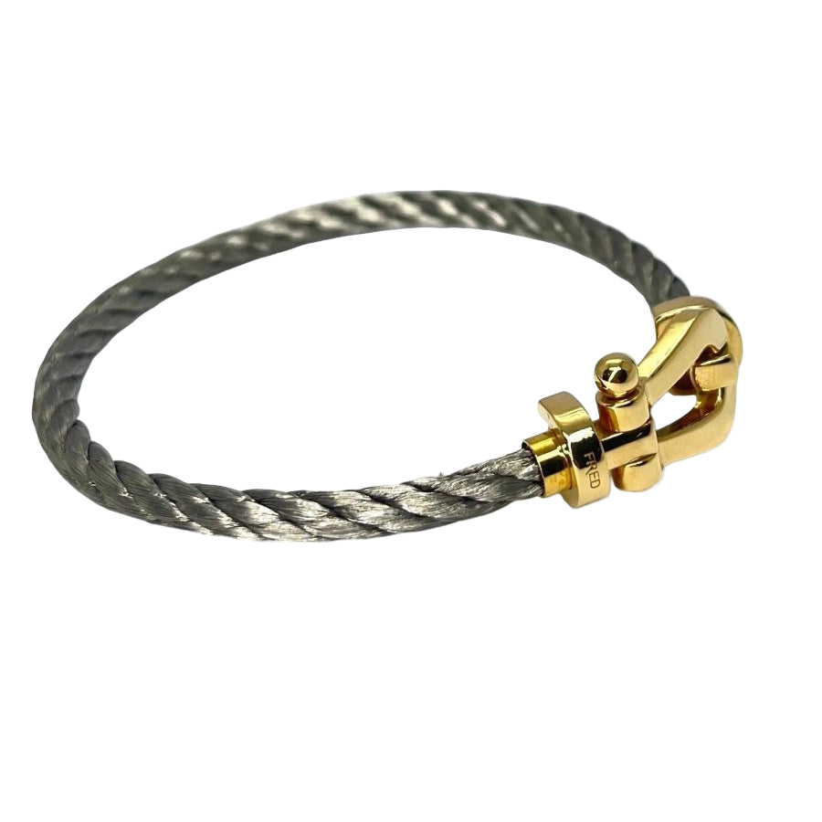 Bracelet FRED Force 10 grand modèle en or jaune - Castafiore
