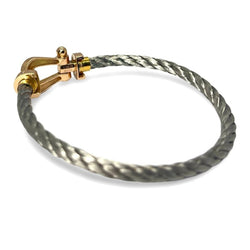 Bracelet FRED Force 10 grand modèle en or rose et diamants - Castafiore