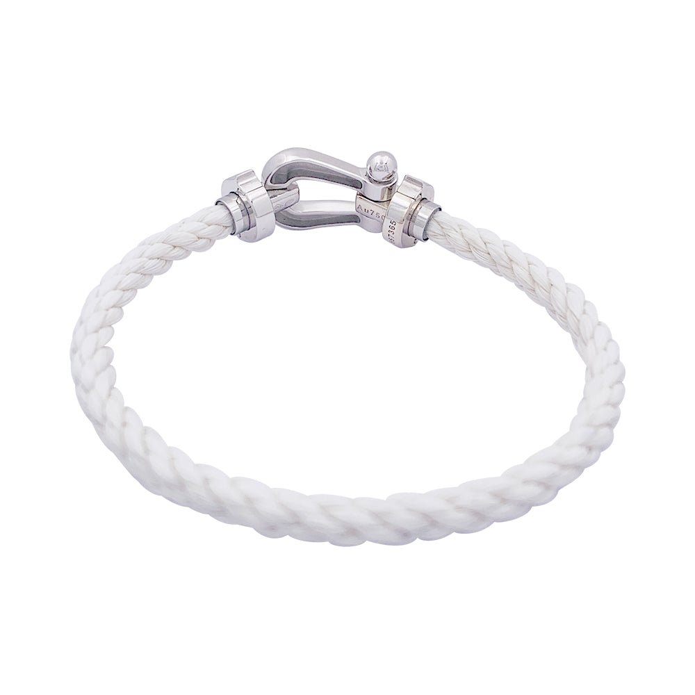 Bracelet FRED "Force 10" or blanc. - Castafiore