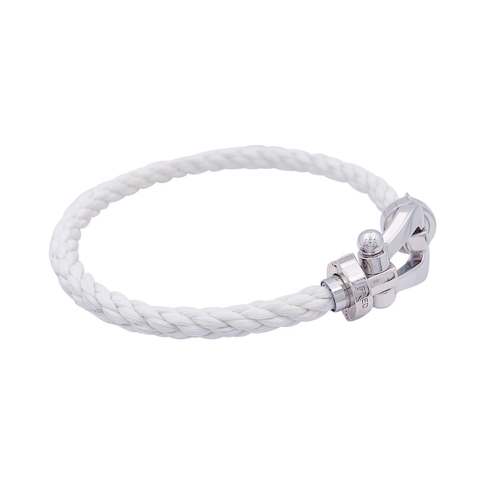 Bracelet FRED "Force 10" or blanc. - Castafiore