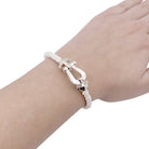 Bracelet FRED "Force 10" or blanc. - Castafiore