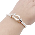 Bracelet FRED "Force 10" or blanc. - Castafiore