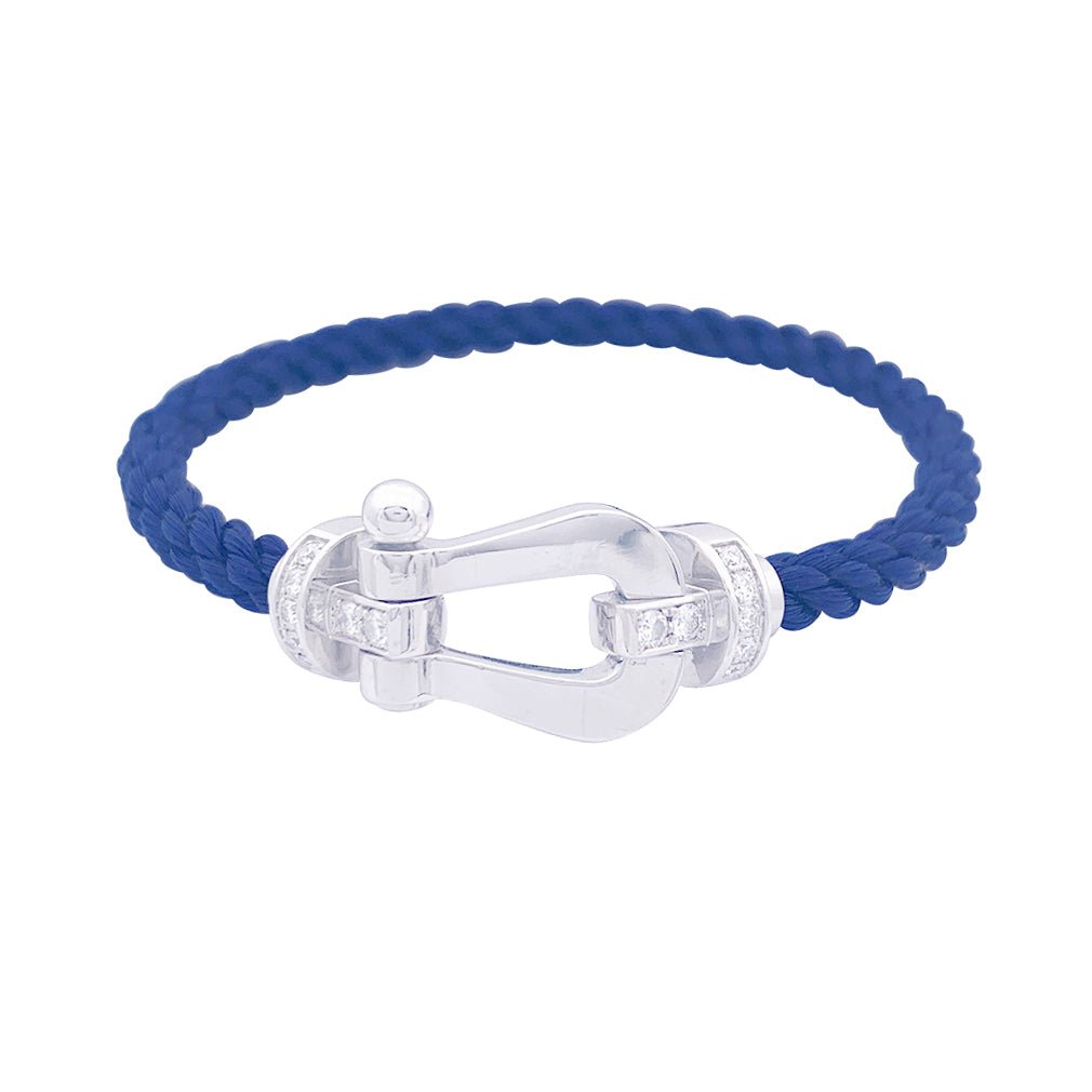 Bracelet FRED, "Force 10" or blanc et diamants - Castafiore