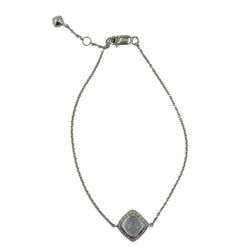 Bracelet FRED "Pain de sucre" en or blanc et calcédoine - Castafiore